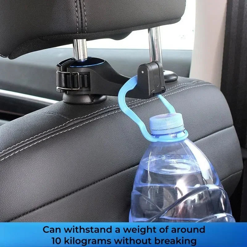 Danoz CarSmart - 2-in-1 Multi-functional Car Headrest Phone Holder Hidden Rear Seat Lock Type - Buy 1 Get 1 Free!