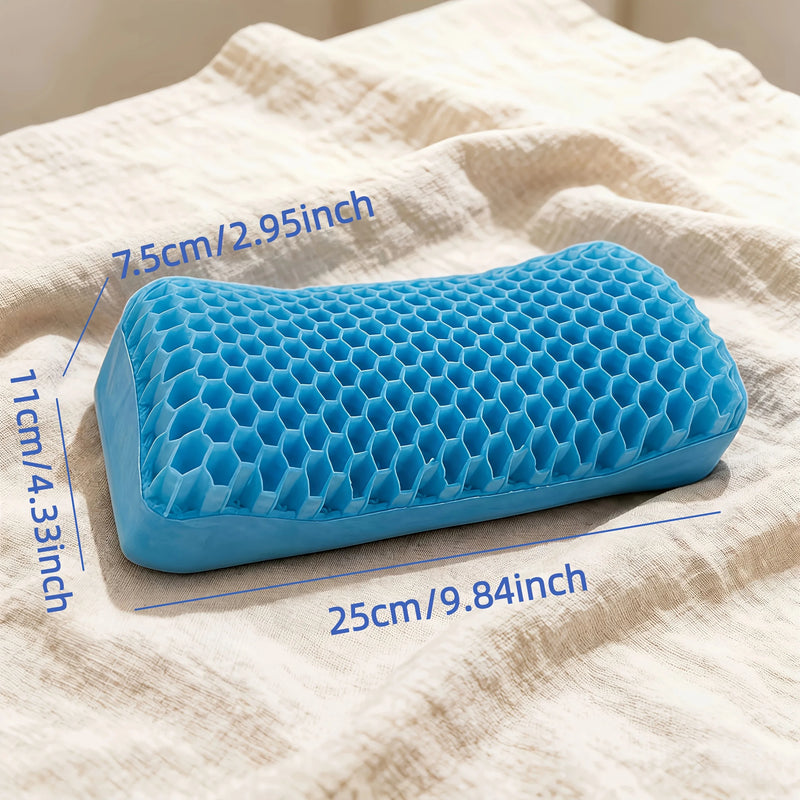💤 Danoz SleepSmart | Cool Breathable Honeycomb Mesh Gel Neck Pillow | Cervical Support | Foldable & Portable | Cooling | Non-Electric ✨