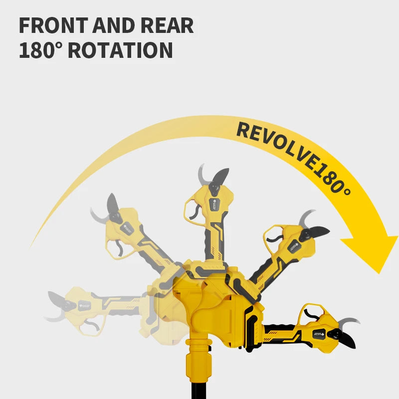 🌳 Danoz ToolSmart | Brushless 6" Electric Chainsaw & Pole Pruner | Telescoping Handle | 8m/s Chain | For Dewalt 20V Battery | Garden Tree Pruning