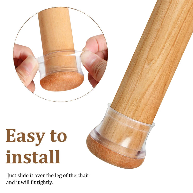 Protect your beautiful hardwood floors with Danoz HomeSmart - 24 Pcs Chair Leg Floor Protectors. Made with high-quality silicone