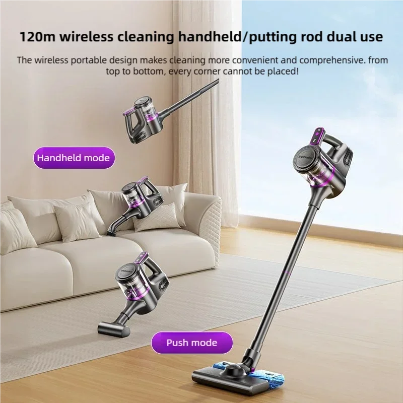 🧹 Danoz CleanSmart | TINSOL 35000Pa Wireless Vacuum & Mop | 150W | 3-Gear Suction | Mite Removal | Type-C Rechargeable