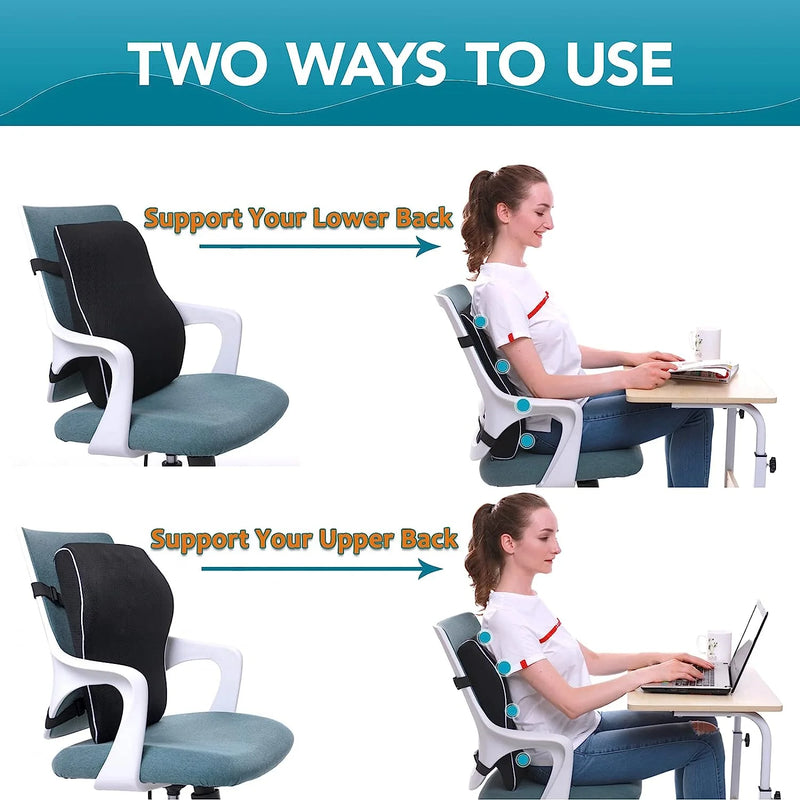 Danoz LumbarSmart – Say Goodbye to Back Pain! Memory Foam Lumbar Support Cushion for Car Seat & Office Chair – Rebound Comfort, All-Day Relief 🧘‍♂️🚗✨
