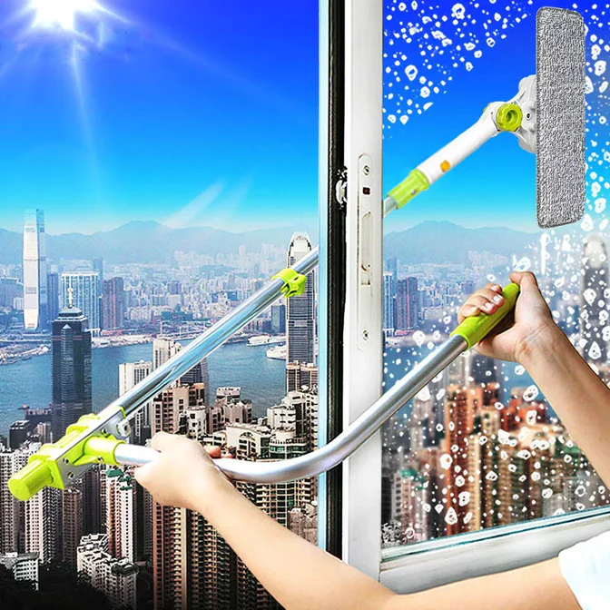 Effortlessly clean Any Outside windows with the Danoz - Telescopic Window Cleaning Brush! So Innovative and it Works