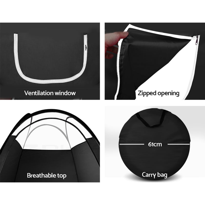 Danoz Summer - Portable Pop Up Tanning Tent - Black - Incl. Delivery