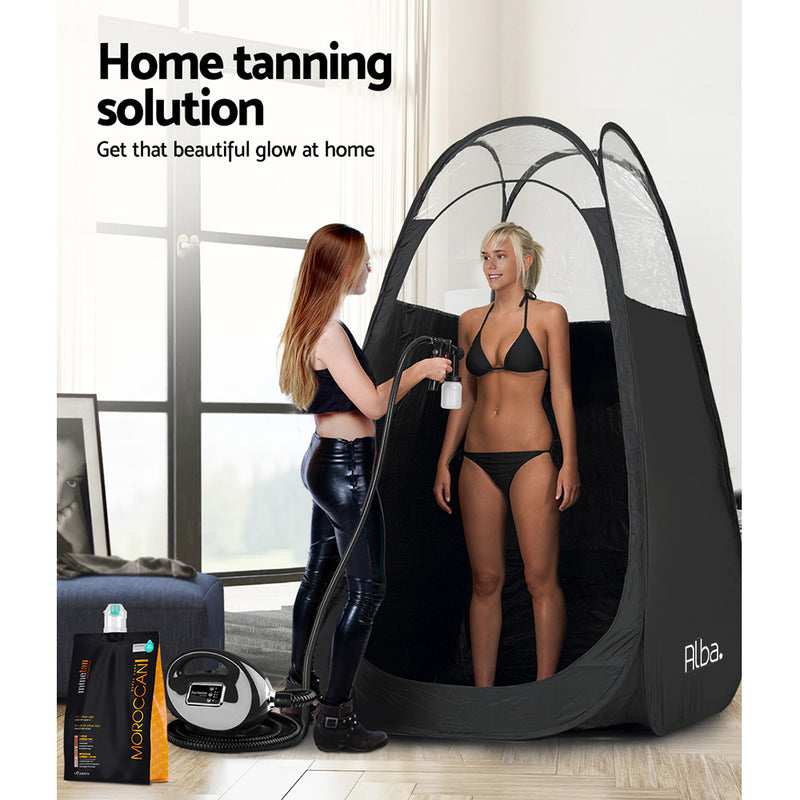 Danoz Summer - Portable Pop Up Tanning Tent - Black - Incl. Delivery