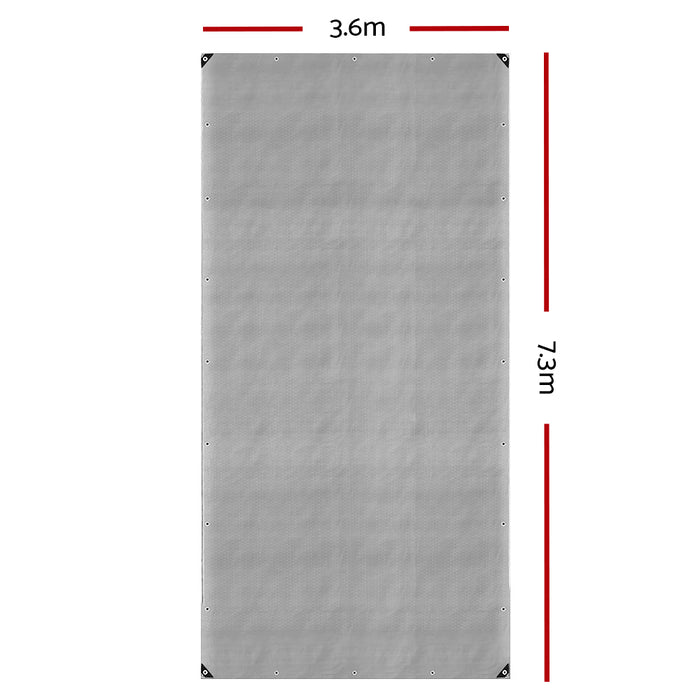 Danoz Outdoors ⛺ Instahut Tarp Tarpaulin 3.6x7.3m Canvas Camping Heavy Duty Sun Cover