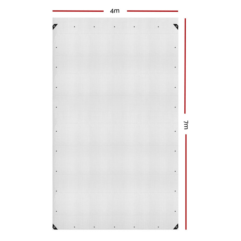 Danoz Outdoors 🎪 Instahut Tarp Tarpaulin 4x7m Canvas Heavy Duty Camping Cover Clear