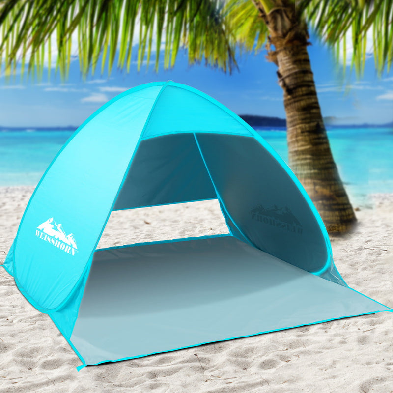 Danoz Camping - Weisshorn Pop Up Beach Tent Camping Hiking 3 Person Sun Shade Fishing Shelter
