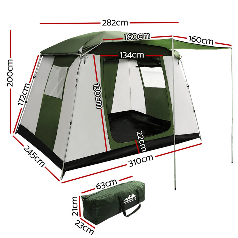 Danoz Direct - Weisshorn Camping Tent 6 Person Tents Family Hiking Dome