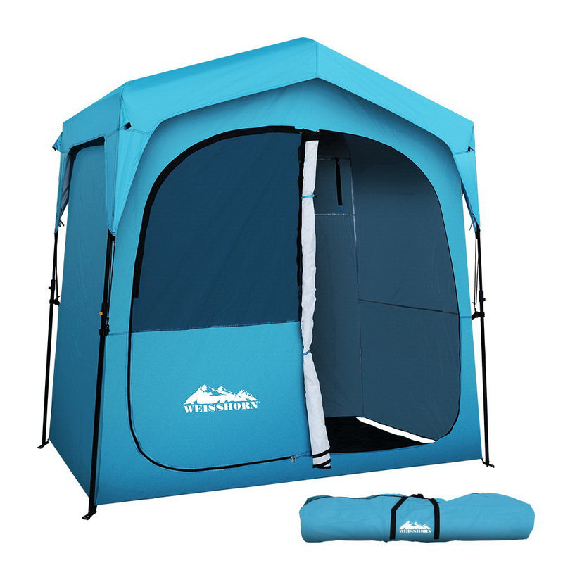 Danoz Direct - Weisshorn Double Camping Shower Toilet Tent Outdoor Fast Set Up Change Room