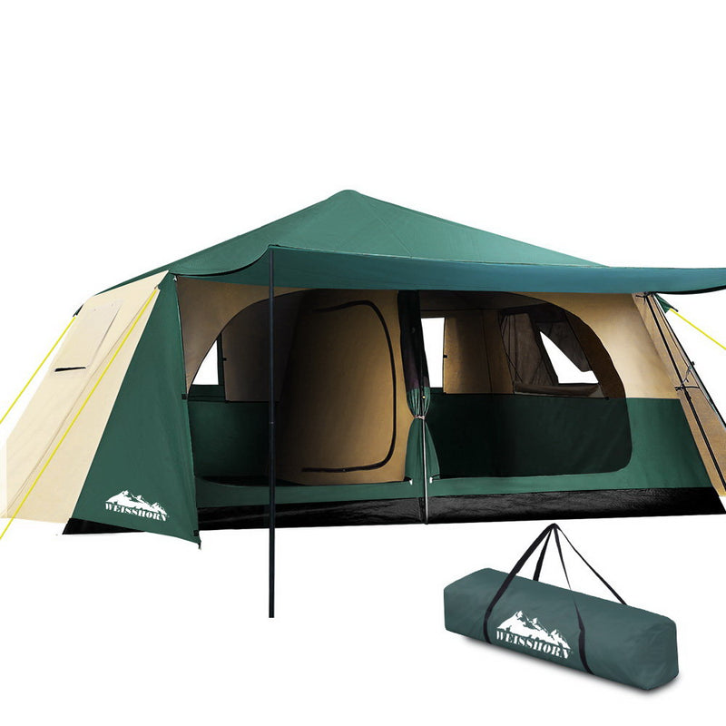 Danoz Direct - Weisshorn Instant Up Camping Tent 8 Person Pop up Tents Family Hiking Dome Camp