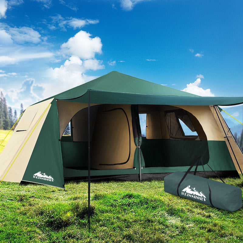 Danoz Direct - Weisshorn Instant Up Camping Tent 8 Person Pop up Tents Family Hiking Dome Camp