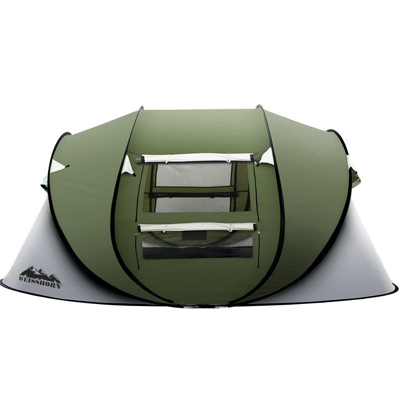 Danoz Camping - Weisshorn Instant Up Camping Tent 4-5 Person Pop up Tents Family Hiking Beach Dome - Incl. Delivery