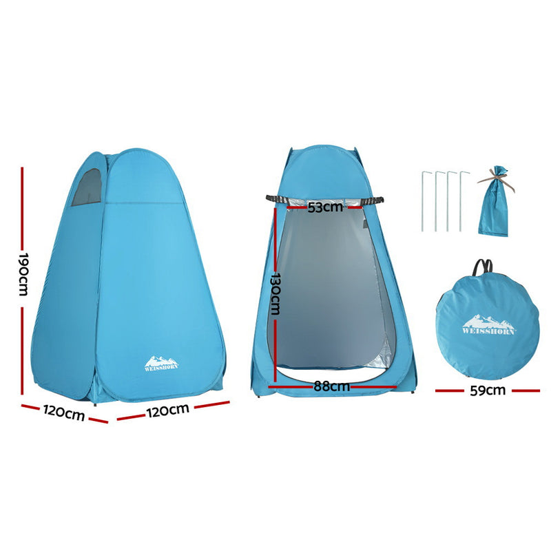 Danoz Camping - Weisshorn Pop up Camping Shower Toilet Tent Outdoor Privacy Change Room