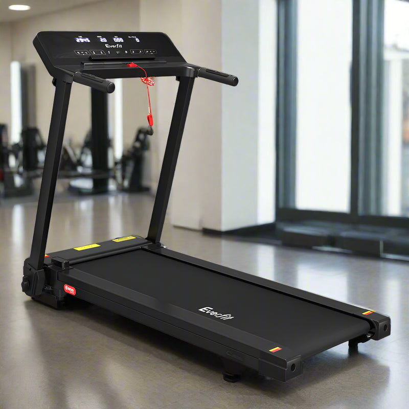 Danoz Direct - Everfit Treadmill Electric Home Gym Fitness Exercise Knob Foldable 420mm Black