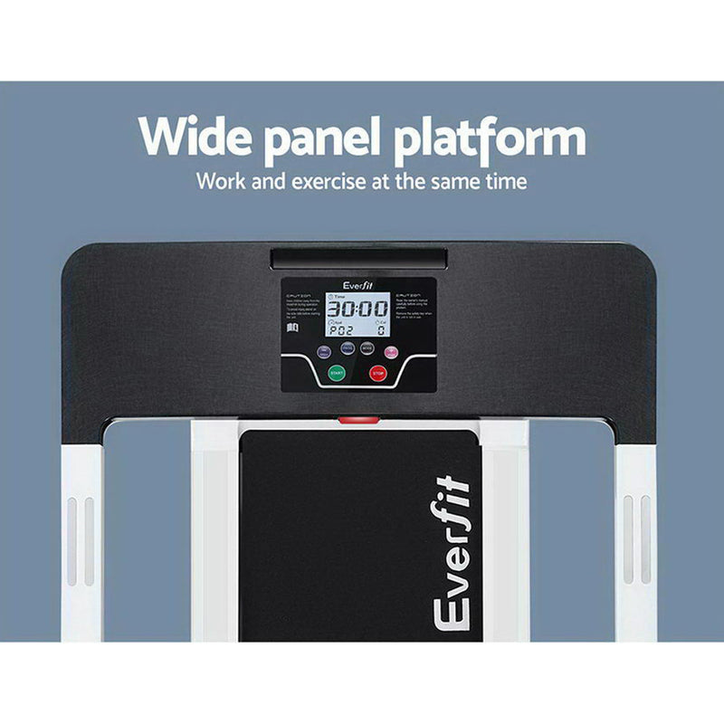Danoz Fitness - Everfit Treadmill Electric Home Gym Fitness Exercise Fully Foldable 420mm White - Incl Delivery