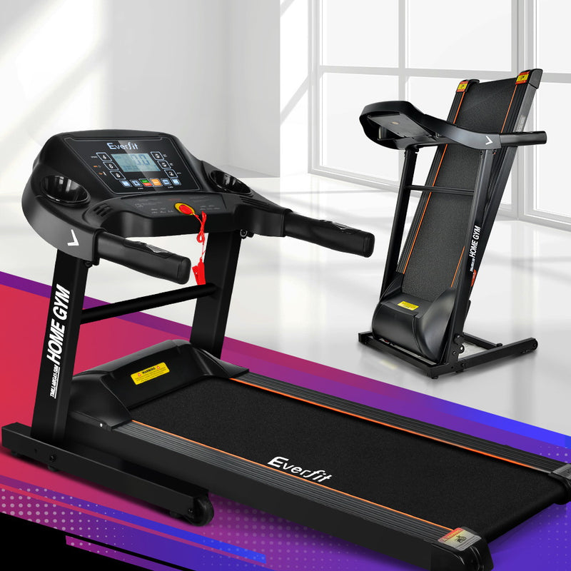 Danoz Fitness - Everfit Treadmill Electric Home Gym Fitness Exercise Machine Foldable 400mm - Incl. Postage