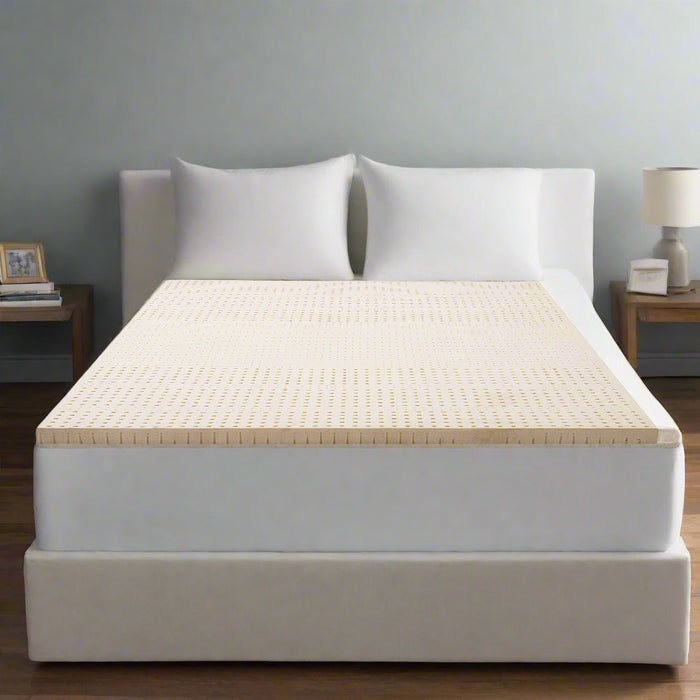 Upgrade your sleeping experience with Danoz Direct - Giselle Bedding Latex Mattress Topper - Queen