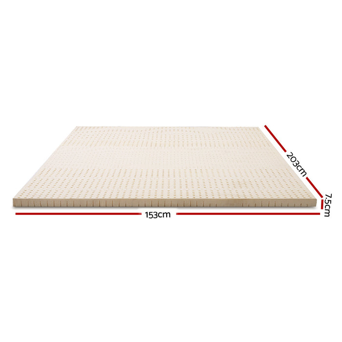 Upgrade your sleeping experience with Danoz Direct - Giselle Bedding Latex Mattress Topper - Queen