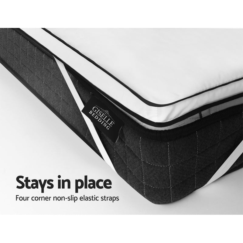 Transform your sleep with Danoz Direct Giselle Bedding Mattress Topper Pillowtop! Designed for Queen size beds