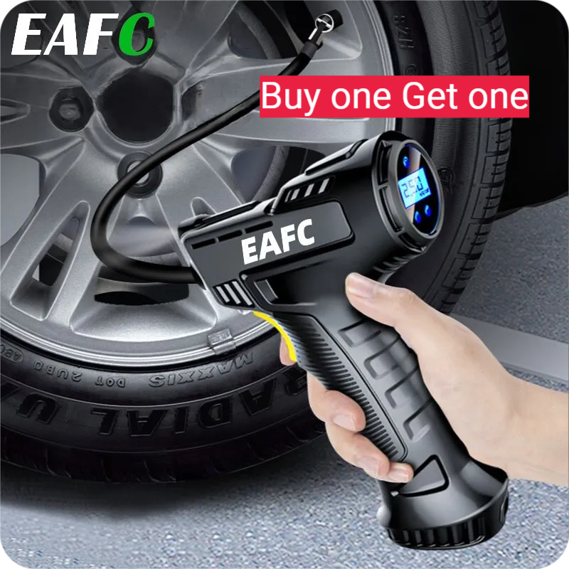 Effortlessly inflate your tires, Play balls, and more with Danoz Direct InflatOn Handheld air compressor - Buy one Get one
