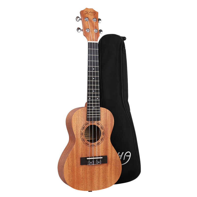Danoz Direct - Alpha 23" Concert Ukulele Mahogany Ukuleles Uke Hawaii Guitar w/ Carry Bag