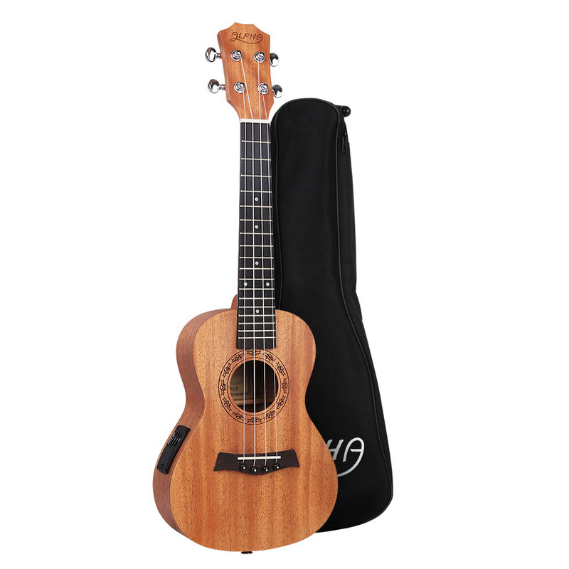 Danoz Music - Alpha 26" Ukulele Equaliser Natural Mahogany Tenor Beginner Gift w/ Bag- Incl. Delivery