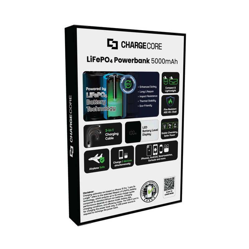 Danoz Smart - ChargeCore SafeCharge Max 5K - White