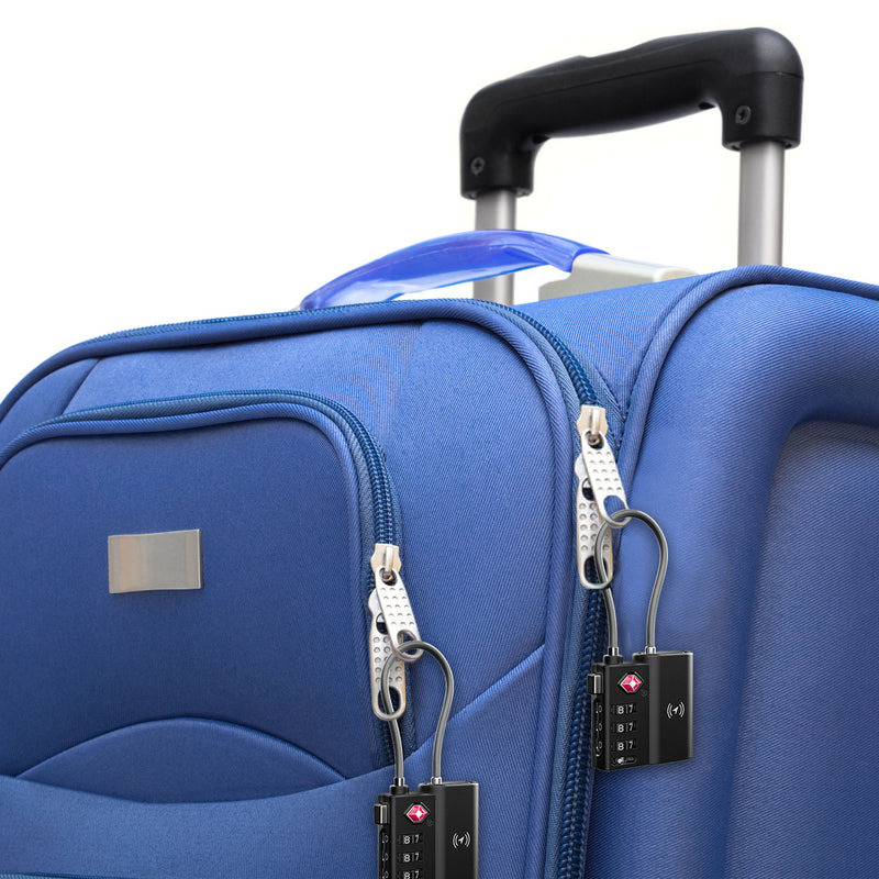 Danoz Smart - Laser TSA Lock Smart Tag with Rechargeable Battery Black