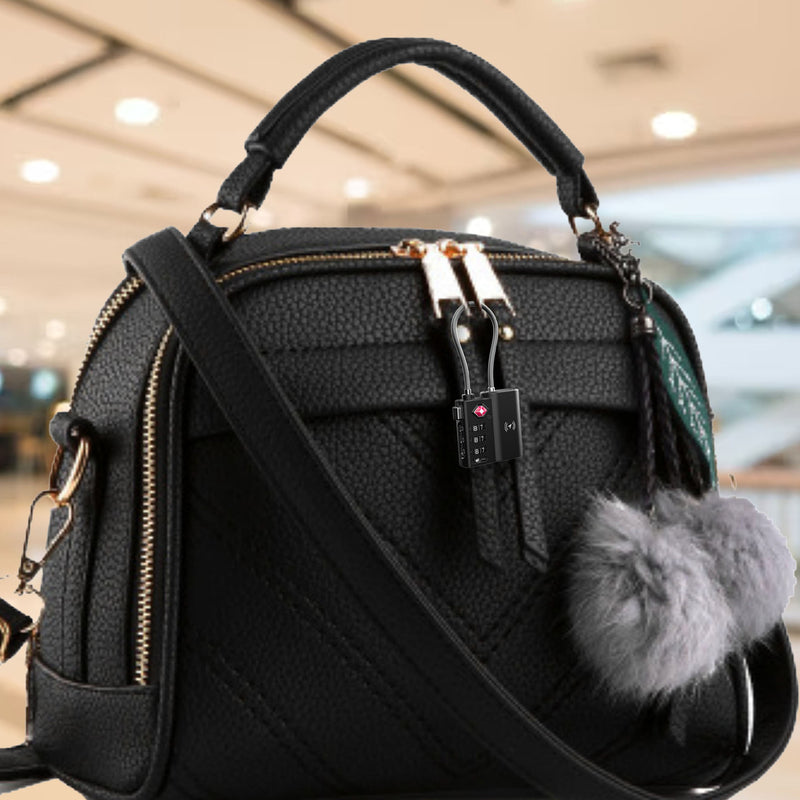 Danoz Smart - Laser TSA Lock Smart Tag with Rechargeable Battery Black