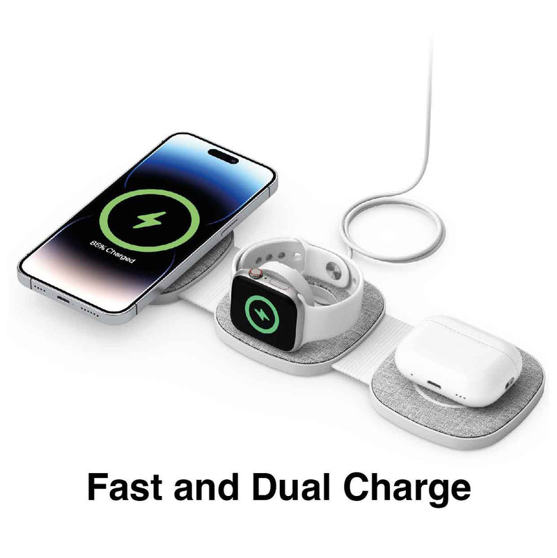 Danoz Smart - Laser 3-in-1 Travel Wireless Charging Pad for Apple