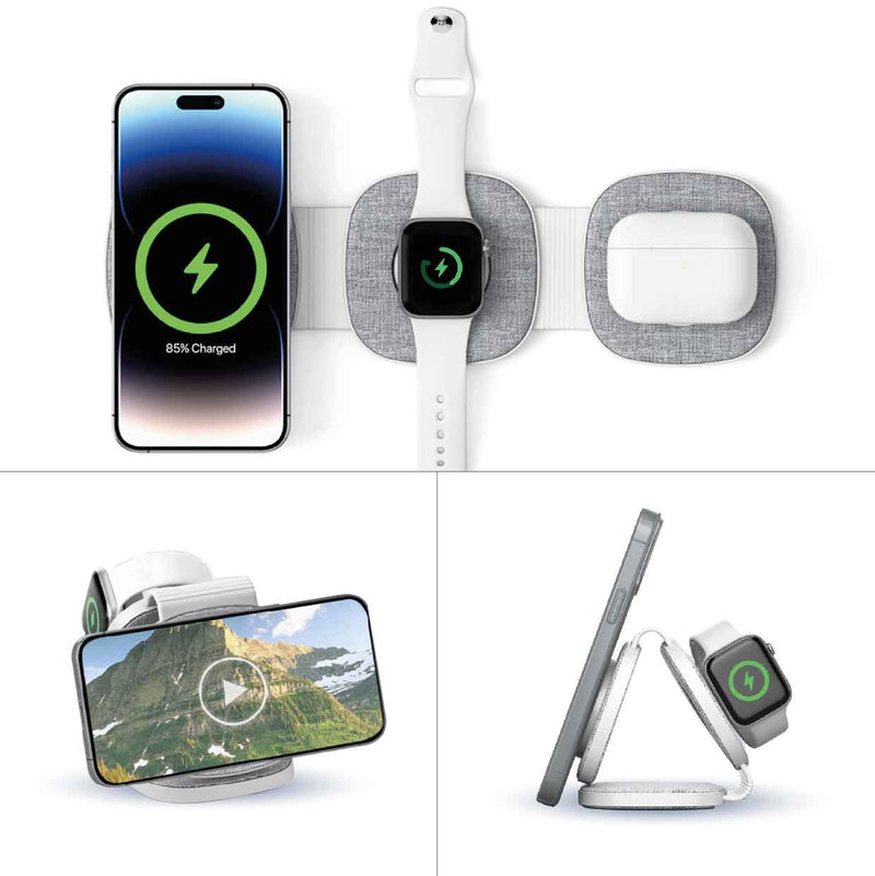 Danoz Smart - Laser 3-in-1 Travel Wireless Charging Pad for Apple