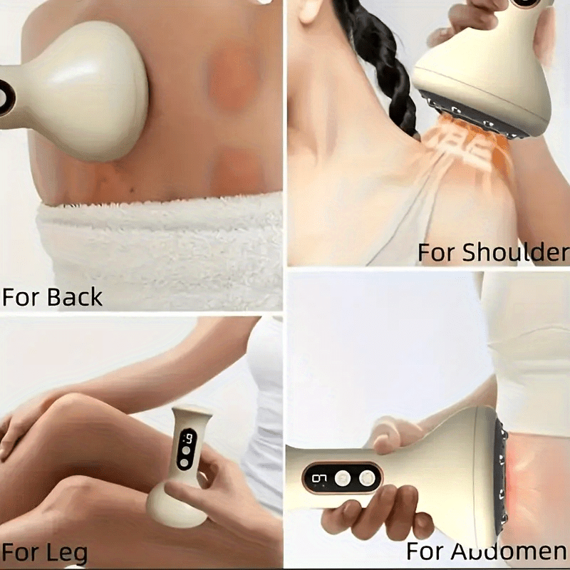 🔥 Danoz MassageSmart | 9-Speed Electric Cupping Massager | Heating + Gua Sha | 1200mAh | 8 Steel Balls | USB Rechargeable | Whole Body Relief
