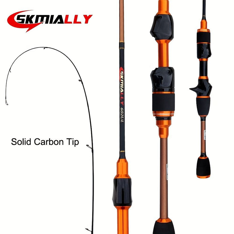 🎣 Danoz FishSmart | 1.8M Ultra-Light Carbon Fibre Micro Fishing Rod | 400g | Solid Tip | Extra Fast Action | Trout & Stream | UL Lure Rod