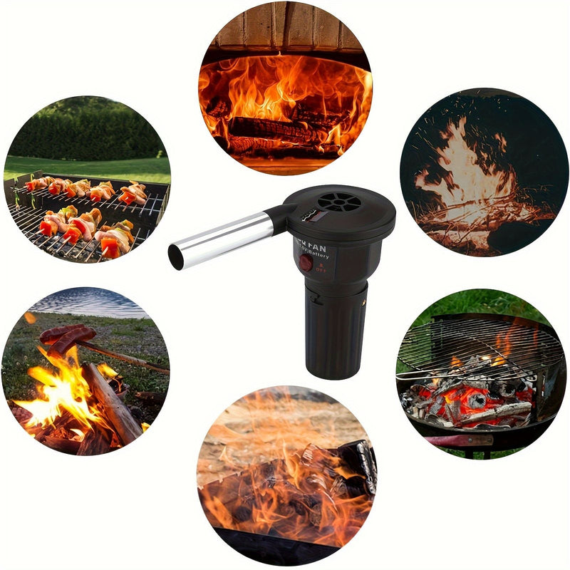 🔥 Danoz BBQSmart | Portable Electric BBQ Fan Blower | 2-Speed | Battery Powered | Camping, Picnics & Charcoal Grilling | Free AU Postage