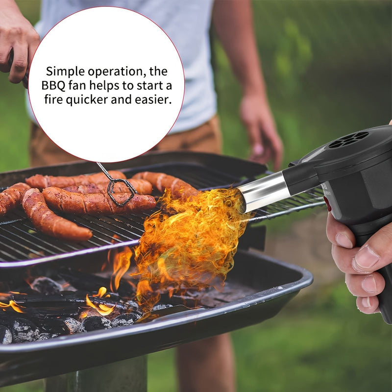 🔥 Danoz BBQSmart | Portable Electric BBQ Fan Blower | 2-Speed | Battery Powered | Camping, Picnics & Charcoal Grilling | Free AU Postage