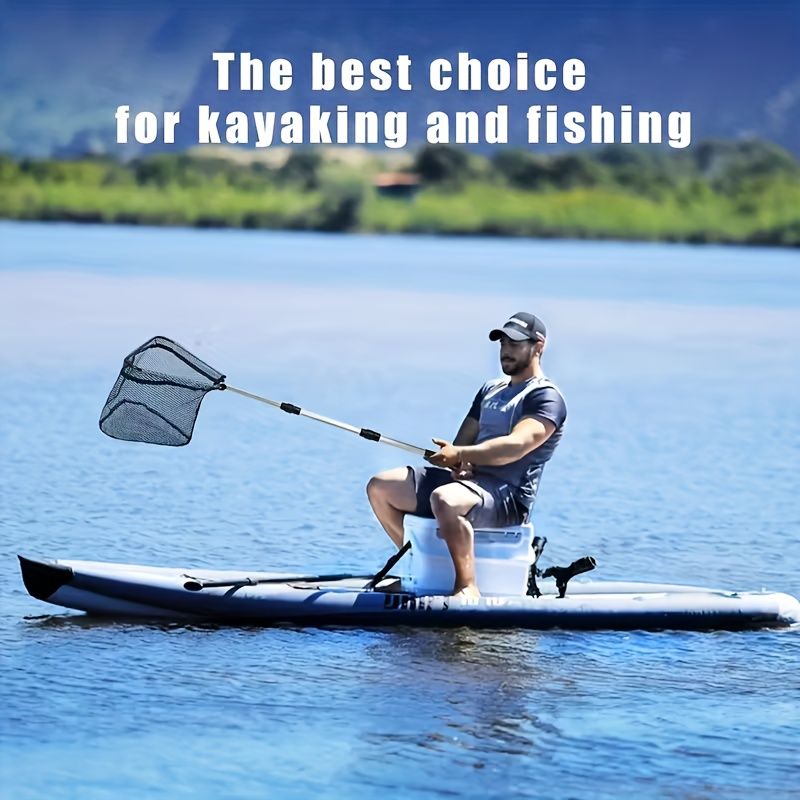 🎣 Danoz FishSmart | Telescopic Folding Fishing Net | 110–210cm Extending Handle | 40×30cm Net | Nylon Mesh | Kids & Adults | Free AU Postage
