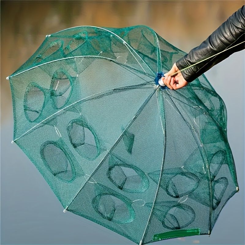🎣 Danoz FishSmart | Foldable Umbrella Fish & Shrimp Trap Net | 94cm | Octagonal Multi-Entrance | Nylon Mesh | Fresh & Saltwater | Free AU Postage