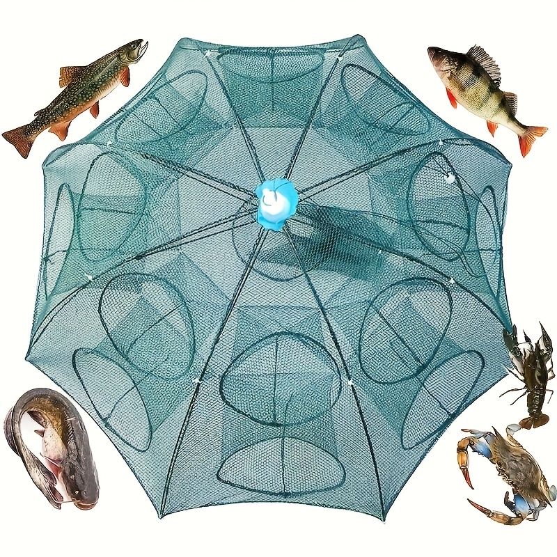 🎣 Danoz FishSmart | Foldable Umbrella Fish & Shrimp Trap Net | 94cm | Octagonal Multi-Entrance | Nylon Mesh | Fresh & Saltwater | Free AU Postage