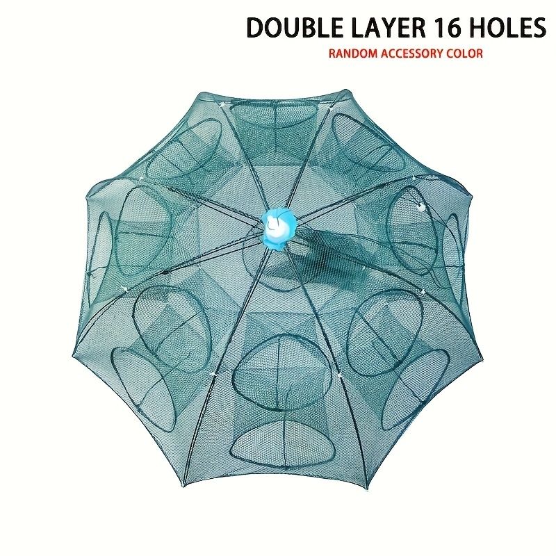 🎣 Danoz FishSmart | Foldable Umbrella Fish & Shrimp Trap Net | 94cm | Octagonal Multi-Entrance | Nylon Mesh | Fresh & Saltwater | Free AU Postage