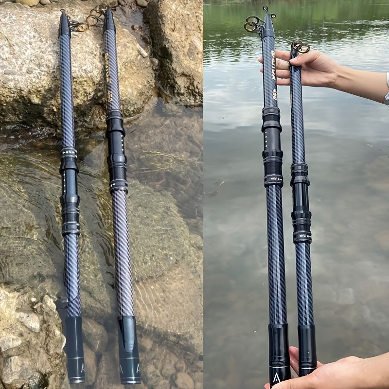 🎣 Danoz FishSmart | 3M Ultra-Hard Carbon Fibre Telescopic Fishing Rod | Anti-Slip EVA Grip | Metal Guide Rings | Sea Rock, Surf & Long-Range Casting