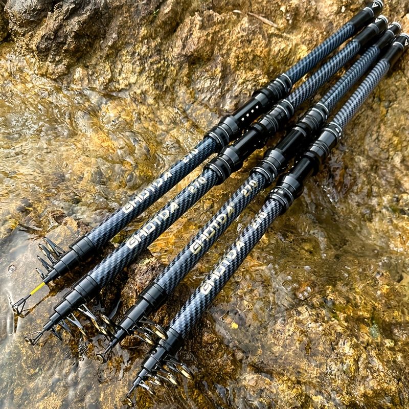 🎣 Danoz FishSmart | 3M Ultra-Hard Carbon Fibre Telescopic Fishing Rod | Anti-Slip EVA Grip | Metal Guide Rings | Sea Rock, Surf & Long-Range Casting