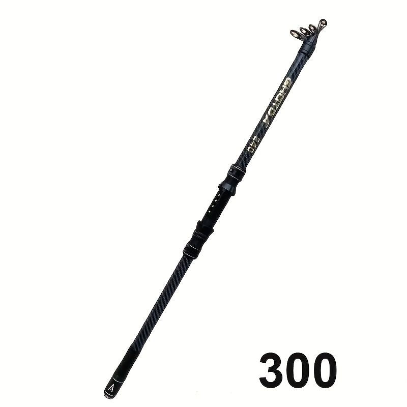 🎣 Danoz FishSmart | 3M Ultra-Hard Carbon Fibre Telescopic Fishing Rod | Anti-Slip EVA Grip | Metal Guide Rings | Sea Rock, Surf & Long-Range Casting