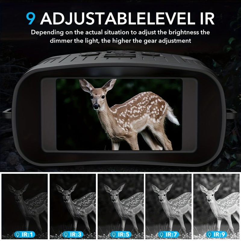 🔭 Danoz VisionSmart | 4K Night Vision Binoculars | 36MP | 10x Magnification | Infrared | HD Screen | USB Rechargeable | 100% Dark Vision