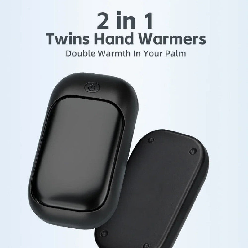 Danoz WinterSmart - USB Rechargeable, 2-in-1 Portable Twin Warm Hand Heaters