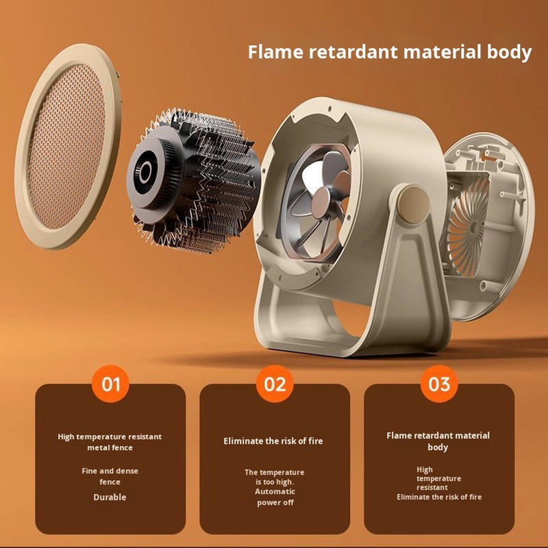 Danoz HeatingSmart - Ceramic electric heater - Office heater - Safety protection - Heating - Quiet operation - Fast heating - Wall-mounted - Overheat protection - Tip-over protection - 2 temperature settings