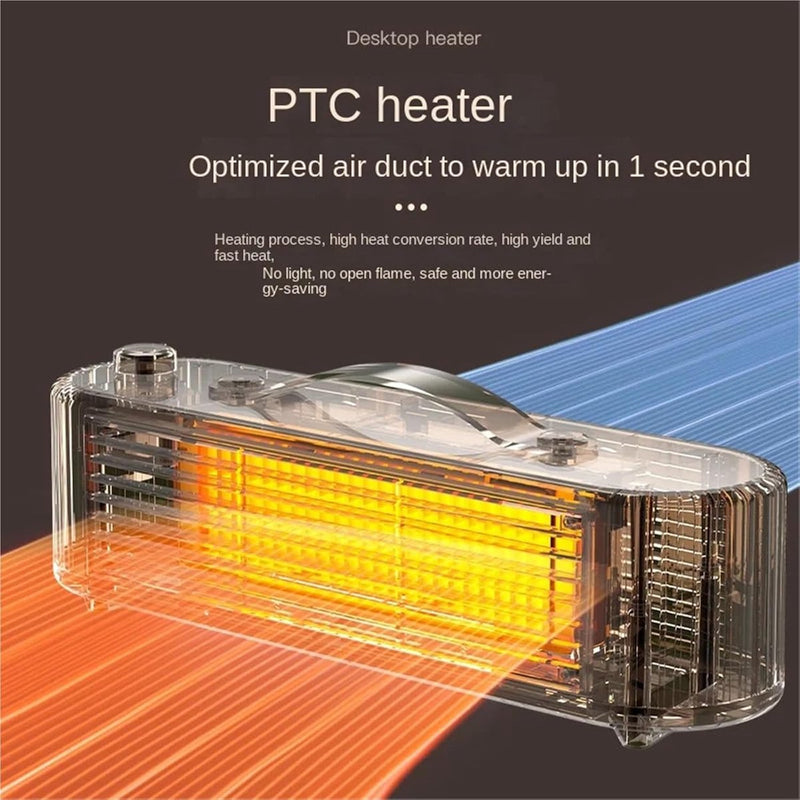 Danoz HeatingSmart - Auxiliary heater, small electric heater for home, office or workspace use (White)