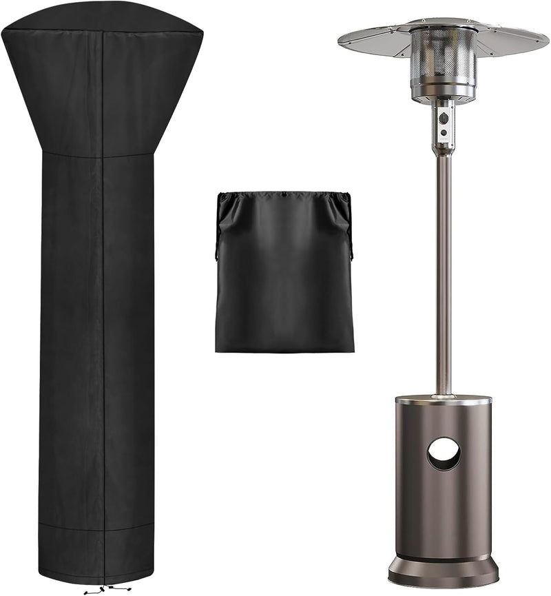 Danoz HeatingSmart - Waterproof Outdoor Patio Heater Covers with Zipper and Storage Bag, Dust-proof UV-Resistant Windproof !