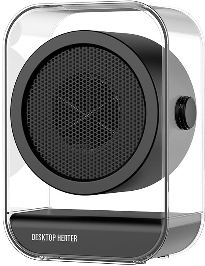 Danoz HeatingSmart - Electric Heater - Portable Electric Heater - Table Heater - Small Household Heater - Portable Fast Heating Electric Heater for the Office - 2 Temperature Settings - Black