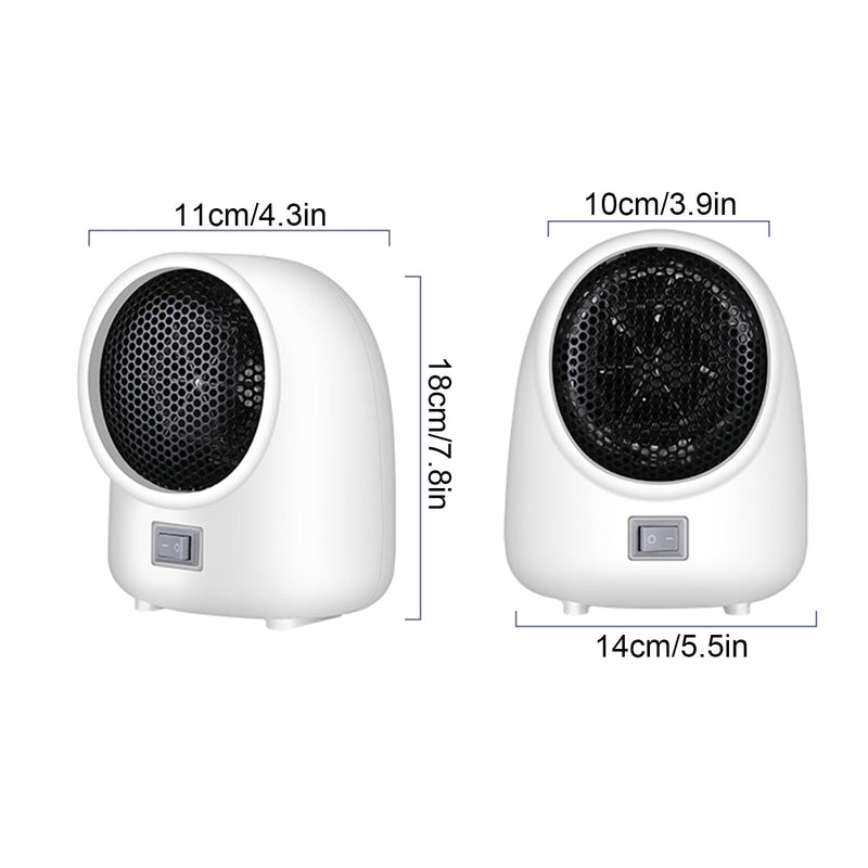 Danoz HeatingSmart - Space heater, Portable Quiet Desk Heater, Energy-Saving Bathroom Heater